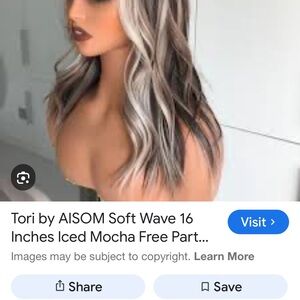 Tori Soft Wave 16" Women's Wig in Iced Mocha by